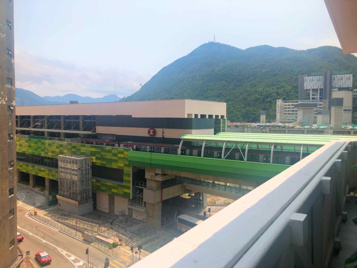 Three Commas Balcony View Wong Chuk Hang MTR Station